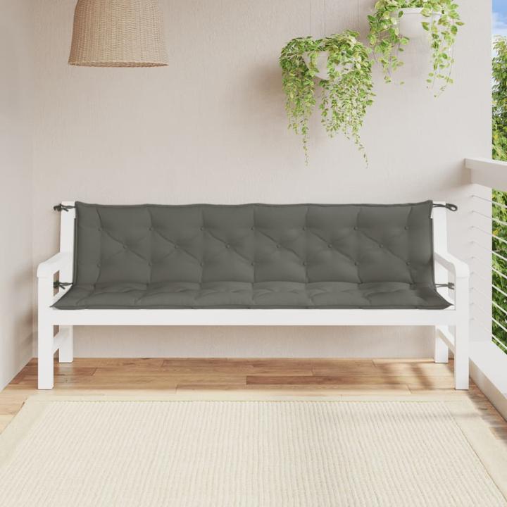 Image du produit VidaXL Coussins de banc de jardin 2 pcs. tissu (200 x 50 x 7 cm)