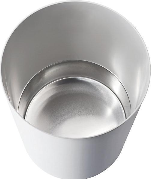 Actual product image Zwingo Safety paper bin with aluminium insert, capacity 20 l, Ø 280 mm, light grey. (20 l)