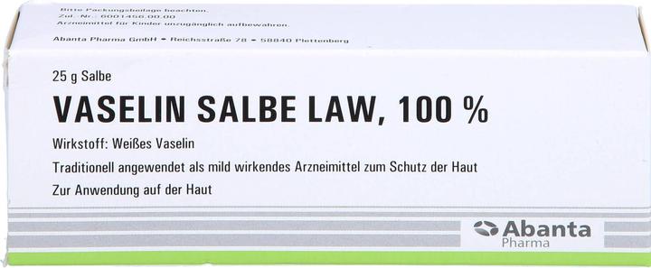 Abanta Pharma Vaselin Salbe LAW 100 %, 25 g Salbe