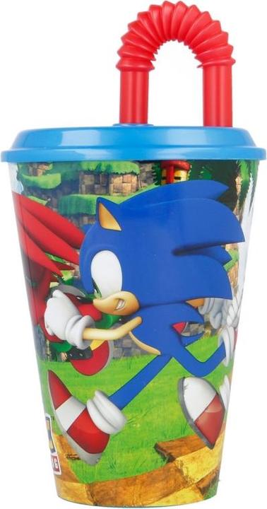Productafbeelding Stor Sonic-Becher mit Deckel und Strohhalm, 430 ml