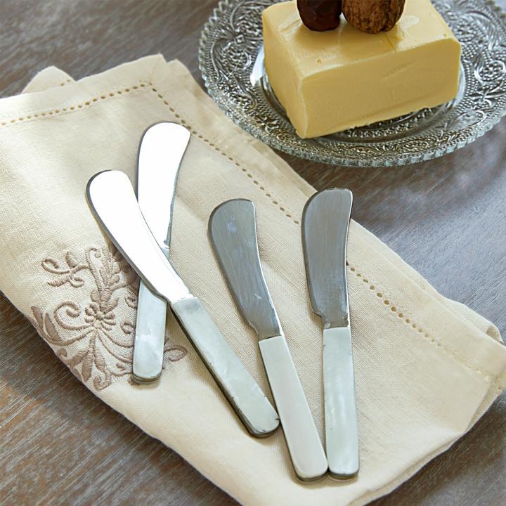 Immagine prodotto Loberon Set di 4 coltelli da burro Latour in argento (4 Pezzo/i, Set di posate)