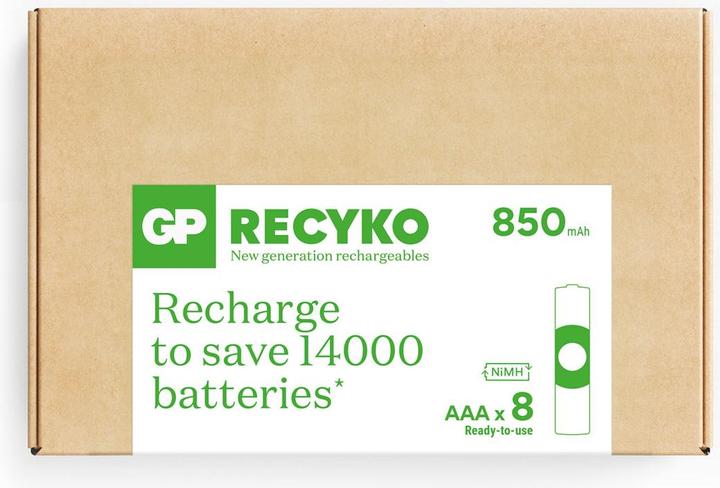 Produktbild GP Batteries ReCyko (8 Stk., AAA, 850 mAh)