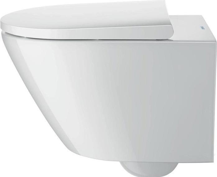 Produktbild Duravit Wand-WC-Set D-NEO tief rim. mit WC-Sitz inkl. Durafix weiss