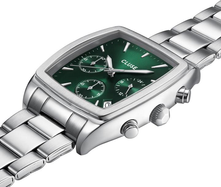 Actual product image Cluse Quartaut Chrono Silver (Chronograph, 35 mm)