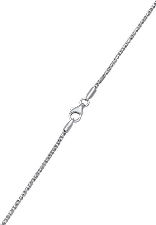 Produktbild Kuzzoi Halskette Herren Basic Kordelkette Gedreht Fein 925 Silber (925er Sterling Silber, 45 cm)