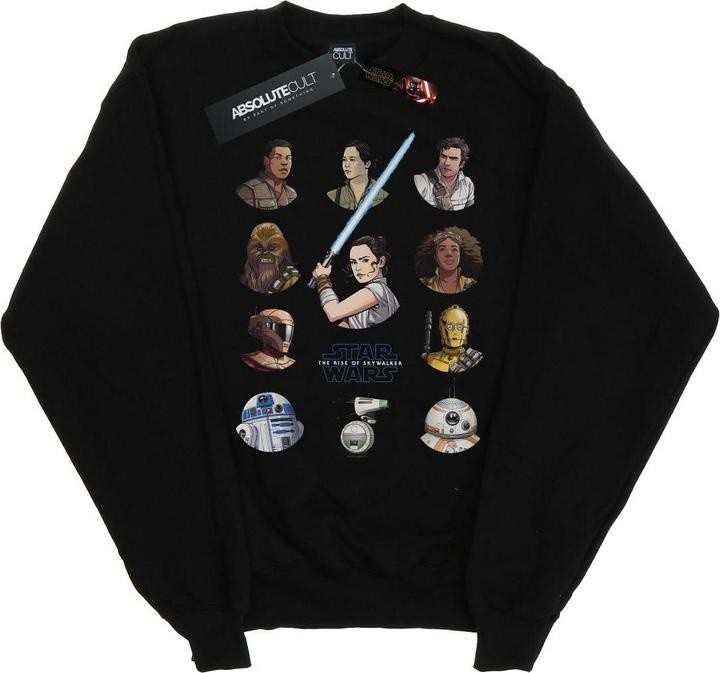 Star Wars The Rise Of Skywalker Resistance Character Line Up Sweatshirt Jungen
