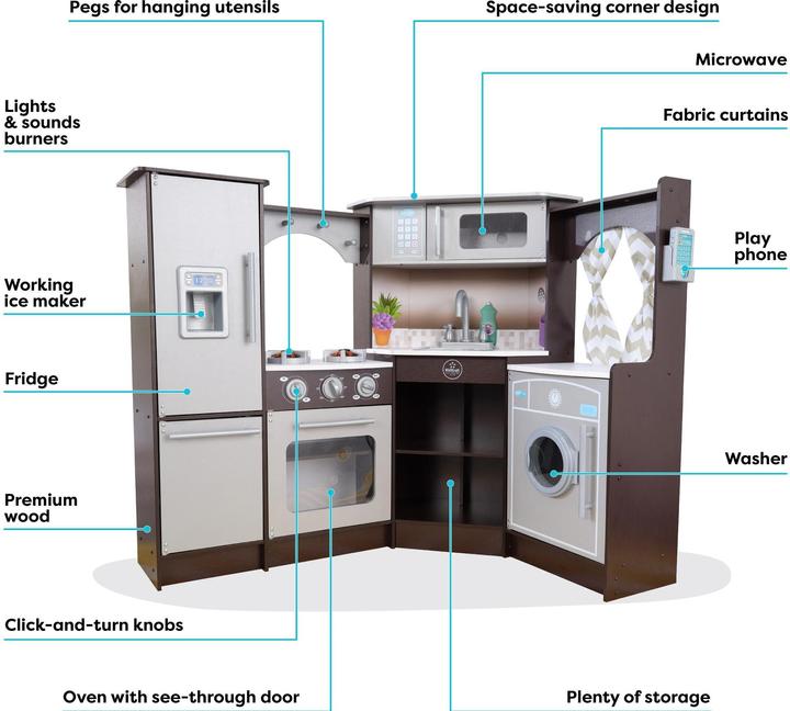 Actual product image KidKraft Corner kitchen with light and sound