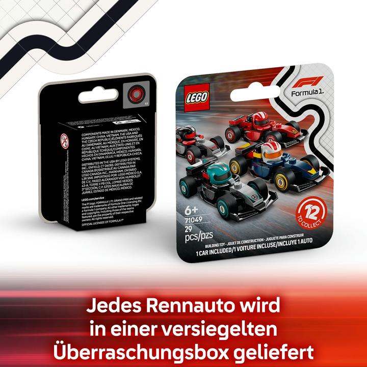 Actual product image LEGO F1 racing cars to collect (Assorted) (71049, LEGO DC)