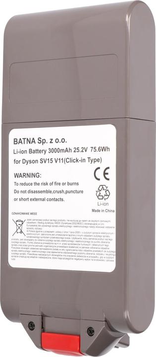 Actual product image Extralink Batterie Akkumulator für Staubsauger Dyson V11 (Click type) 25.2V 3000mAh