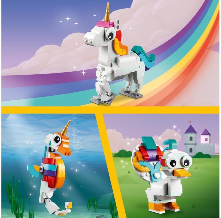Image du produit LEGO 31140 Licorne magique (31140, LEGO Creator 3-in-1)