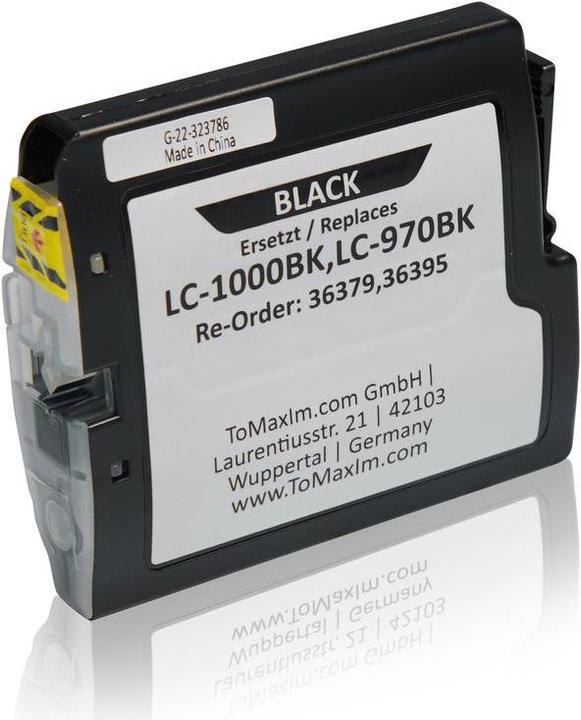 Actual product image Inkadoo Printer Cartridges Compatible with Brother LC-1000BK Ink Cartridge, Black Black (FC)