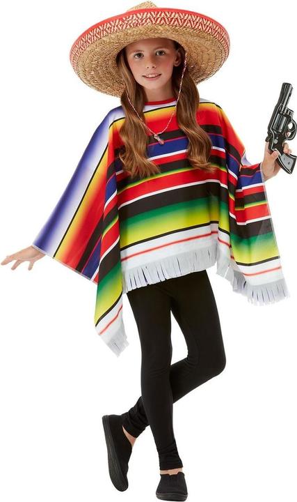 Produktbild Smiffys Mexikaner Poncho (104, 110, 116, 122, 128, 134, 140)