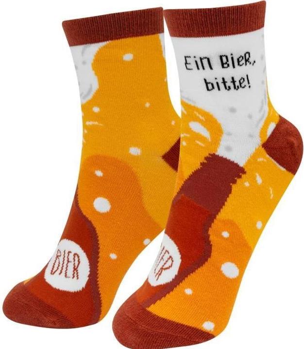 Sheepworld Zaubersocken Motiv Bier, 1 Paar für Grösse 41-46 (41 - 46)