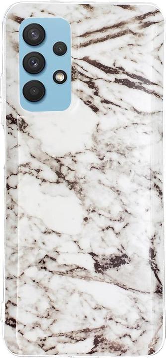 Produktbild Cover-Discount Galaxy A32 5G - Softes Silikon Gummi Case white Marble (Samsung Galaxy A32 5G)
