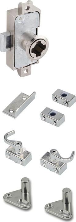 Produktbild Hettich Prestige 2000 | Drehstangenschloss Set, Dornmass 15 mm, Ø¸ 18mm