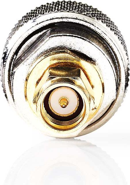 Image du produit Nedis Adaptateur SMA | Fiche SMA | Fiche N | Plaqué or | 50 Ohm | Droite | Cuivre | Or / Argent | (Câble d'antenne)