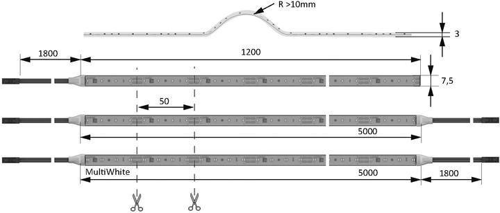 Produktbild Halemeier LED Bänder Versa Plus 80 / 12 V (Neutralweiss, 500 cm, Indoor)