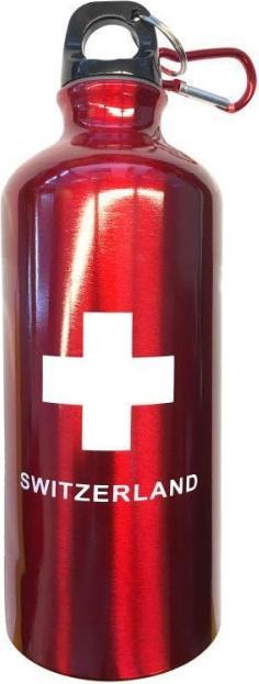 Actual product image CreaDiva Aluflasche Schweiz mit Karabiner (0.60 l)