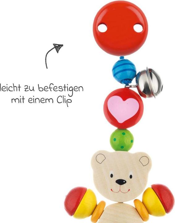 Actual product image Goki Clip heart bear