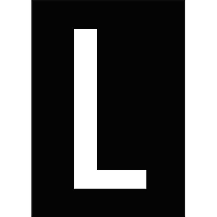 Actual product image Brady A4 labels with numbers and letters
