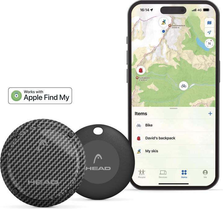 Actual product image Head Ski & Snowboard Finder Compatible with iPhone