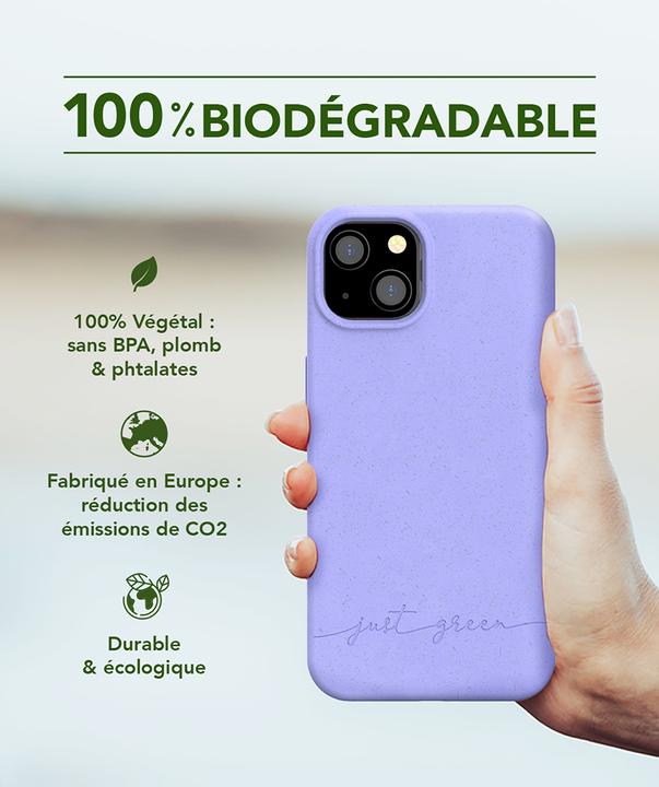 Immagine prodotto Bigben Custodia 100% Eco iPhone 13 Viola (Apple iPhone 13)