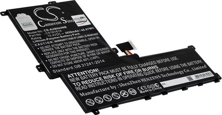 Produktbild AccuCell Akku passend für Laptop Asus B9440UA-XS51, B9440UA-GV9103T, Typ C41N1619 u.a. - 15,4V - 3050 mAh (3050 mAh)