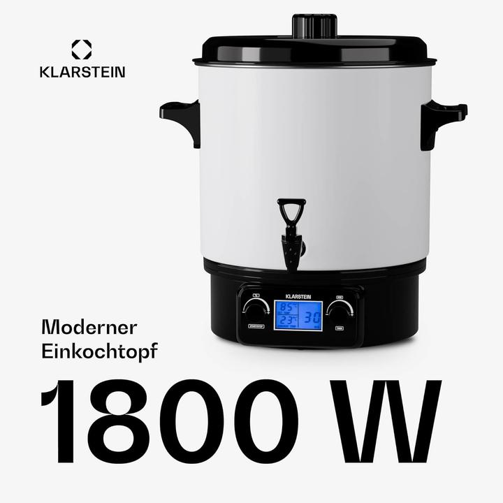 Produktbild Klarstein Digitaler Glühweinkocher & Einkochautomat mit Hahn (27 l)
