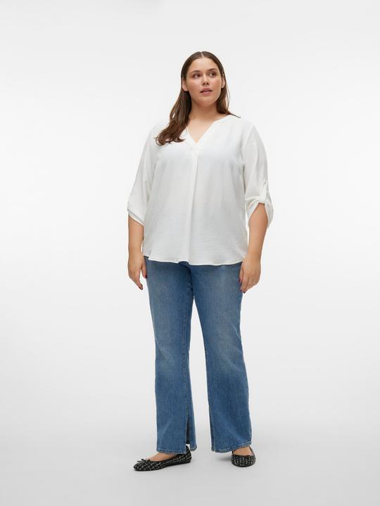 Produktbild Vero Moda Normal geschnitten V-Ausschnitt Curve Umgeschlagene Ärmelbündchen Top Top (48)
