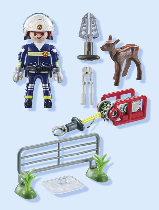 Actual product image Playmobil Fire Brigade Animal Rescue (71467, Playmobil Action Heroes)