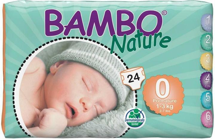Abena Bambo Premature 1-3kg (Gr. 0, Tragepack, 24 Stück)