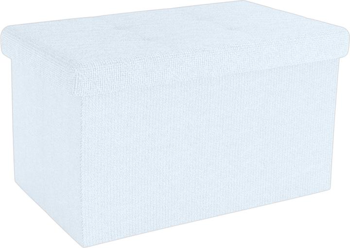 Intirilife Sitzbank 49x30x30 cm SCHNEE WEIss (30.49 cm)