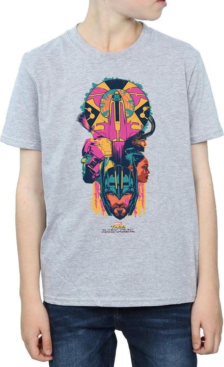 Actual product image Boys Thor Ragnarok Character Totem T-Shirt (152, 158)