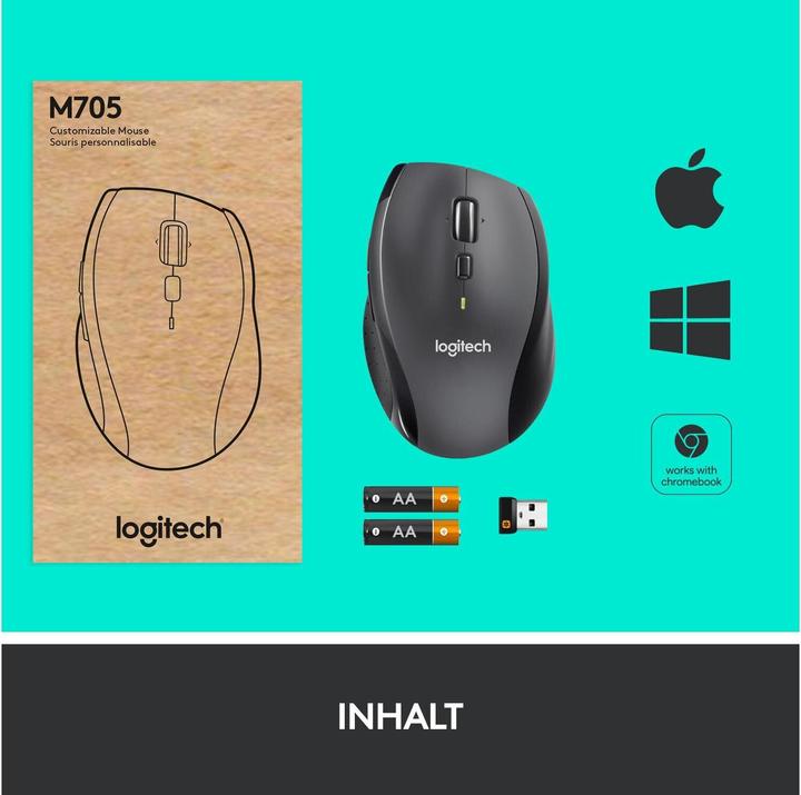Actual product image Logitech Marathon M705 (Wireless)