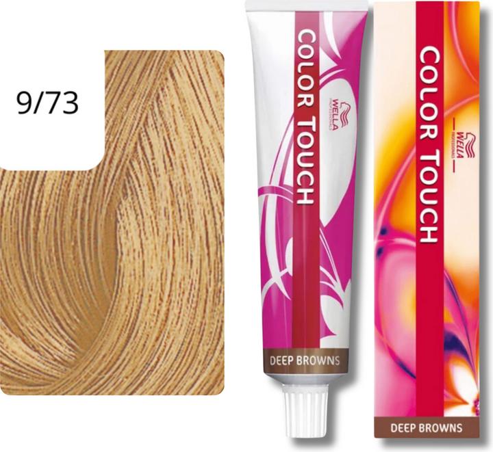 Actual product image Wella Color Touch Deep Browns (9/73 light blonde brown-gold)