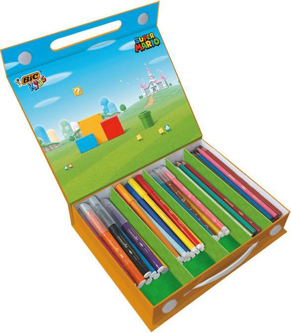 Actual product image Bic Kids Super Mario Color Case, 70-pcs.