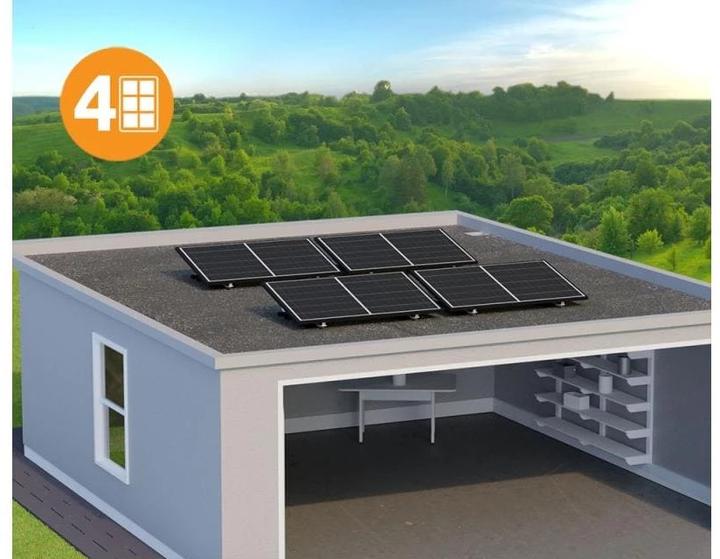 Produktbild Solar-Pac Solaranlage 1500 Flachdach Solis, 1.500 kWh/a (1500 W)