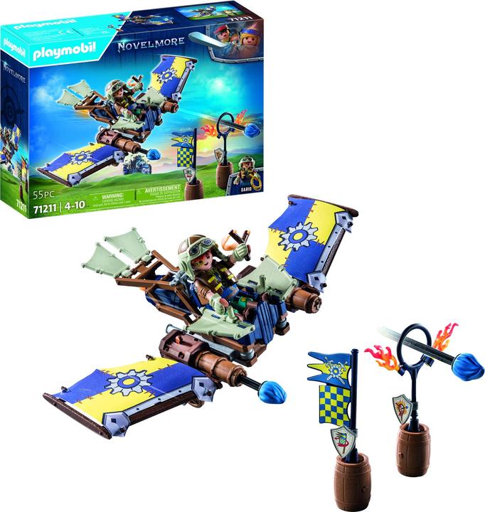 Actual product image Playmobil Novelmore - Dario's Flying Glider (71211, Playmobil Novelmore)