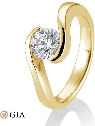 Produktbild Breuning Ring Schwung 0,80-1,50 ct. (52, 585/14 K Gold)