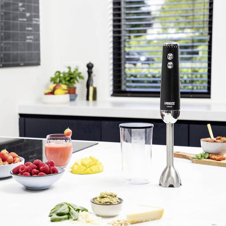 Produktbild Princess 221229 Staafmixer - Hand blender - Extra krachtig - 1200 Watt - Variabele snelheid (EU-Stecker)