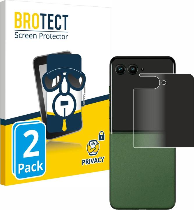 Productafbeelding BROTECT Anti-spionnetje privacyfolie Beschermfolie tegen blauw licht (2 Stuk, Motorola Razr i)