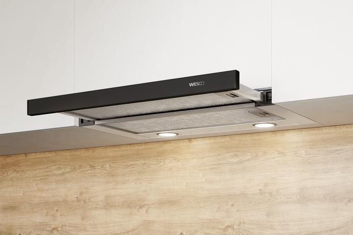 Wesco Hotte encastrable EVM 205-55 poignée noire (4010761)