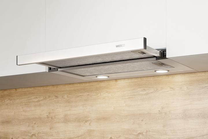 Produktbild Wesco Einbauhaube EVM 205-60 mit Griffleiste weiss (4010763)