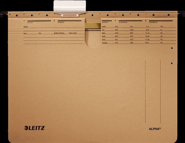 Produktbild Leitz ALPHA Hängehefter, A4, kaufmännische Heftung, natron (A4, 10 x)