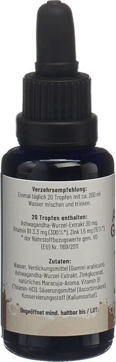 Produktbild Cannsol Premium Ashwagandha KSM-66 mit Zink und Vitamin B1 Tropfen (1 Stück, Öl)