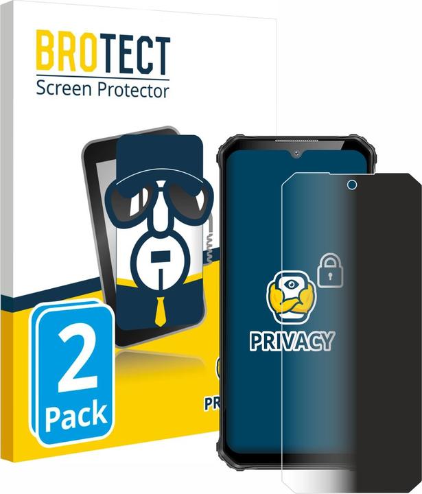 Produktbild BROTECT Sichtschutzfolie Anti-Spy Privacy Folie Blaulicht-Schutz (2 Stück, Oukitel WP22)