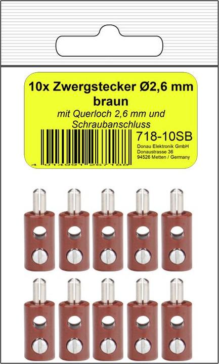 Productafbeelding Donau 10 ZWERGSTECKER 2,6mm bruin in SB
