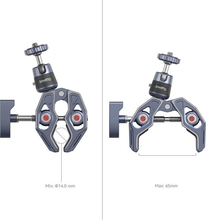 Actual product image SmallRig Super Clamp with 360° Ball Head Mount for Action Cameras 4102B