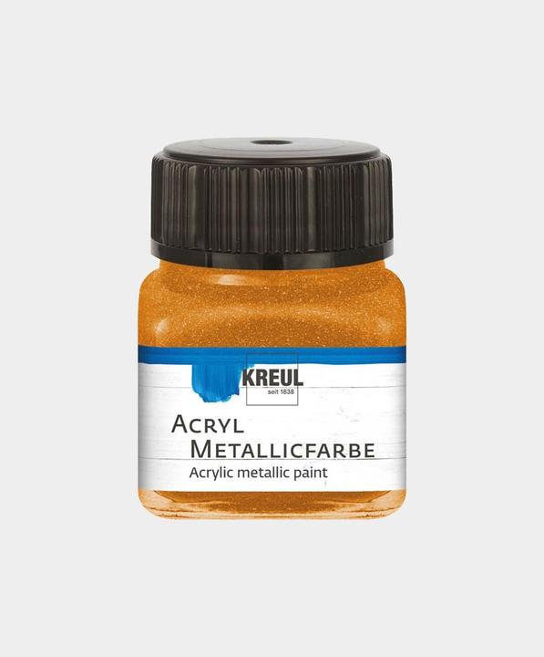 Produktbild Kreul Acryl Metallicfarbe, cremig deckend, 20 ml (Goldbronze, 20 ml)