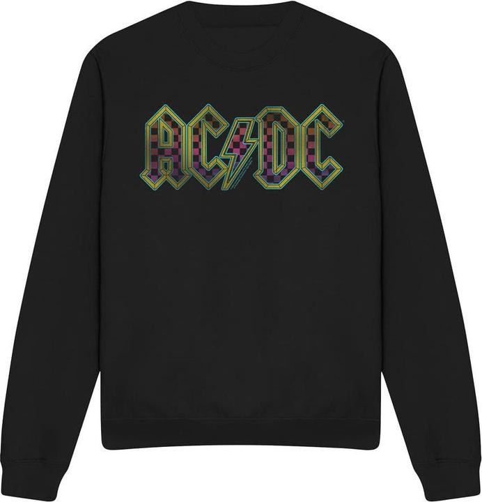 Immagine prodotto AC/DC Felpa Logo a Scacchiera Gradiente Adulto Unisex (M)